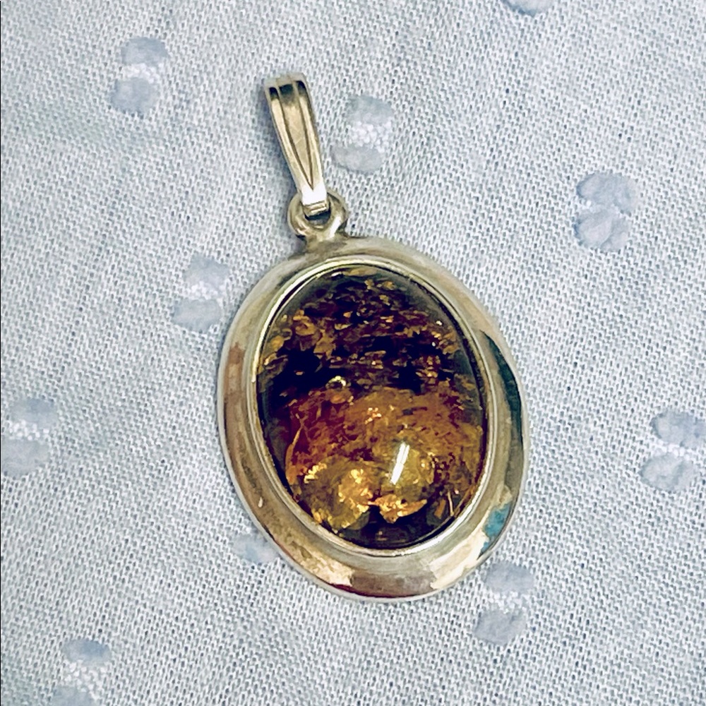 Small Amber Pendant